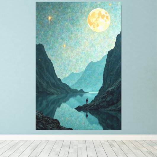 Moonlit Dream Leinwanddruck (Insitu (Holzboden))