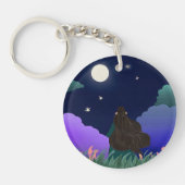 Moonlit Dreamer Girl Acrylic Keychain Schlüsselanhänger (Vorderseite)