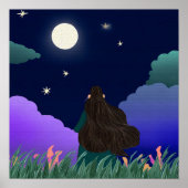 Moonlit Dreamer Girl Poster  (Vorne)