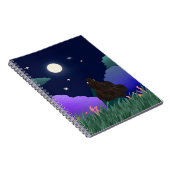 Moonlit Dreamer Girl Spiral Notebook Notizblock (Rechte Seite)