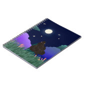 Moonlit Dreamer Girl Spiral Notebook Notizblock (Linke Seite)