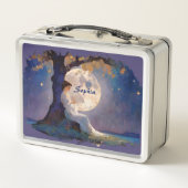Moonlit Dreamer - Serene Night Sky Metall Brotdose (Rückseite)