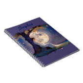 Moonlit Dreamer - Serene Night Sky Notizblock (Rechte Seite)