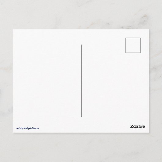 Moonlit Dreamer - Serene Night Sky Postkarte (Rückseite)