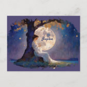 Moonlit Dreamer - Serene Night Sky Postkarte (Vorderseite)