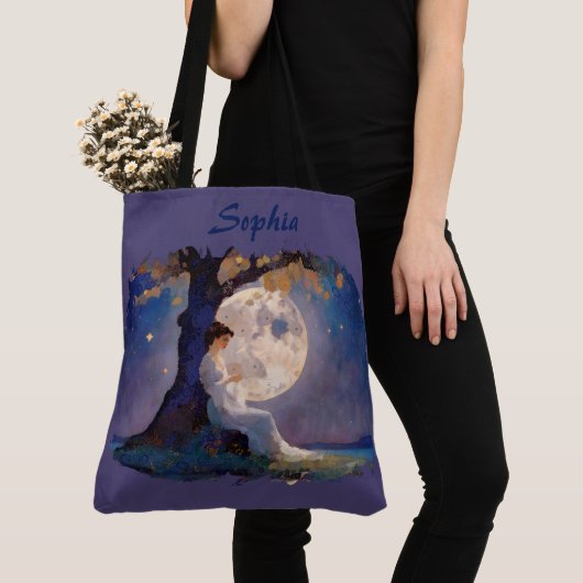 Moonlit Dreamer - Serene Night Sky Tasche (Von Nahem)