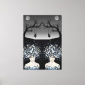 Moonlit Dreams: Freiheit und Einsamkeit Leinwanddruck (Vorderseite)