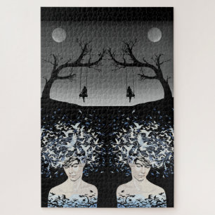 Moonlit Dreams: Freiheit und Einsamkeit Puzzle