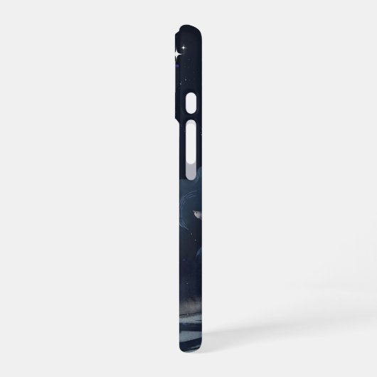 Moonlit Dreams – iPhone 16 Case | Night Sky Illust iPhone 16 Hülle (Linke Seite)