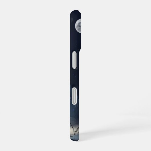 Moonlit Dreams – iPhone 16 Case | Night Sky Illust iPhone 16 Hülle (Rechte Seite)