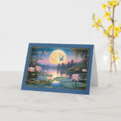 Moonlit Dreams Woman's Birthday Card Karte (Gelbe Blume)