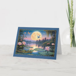 Moonlit Dreams Woman's Birthday Card Karte