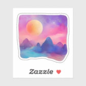 Moonlit Dreamscape Aufkleber (Blatt)