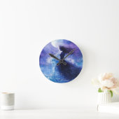 Moonlit Drift Ocean Dream Schlüsselanhänger Runde Wanduhr (Zuhause)