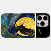 Moonlit Eagle in Willow Tree Case-Mate iPhone Hülle (Rückseite (Horizontal))