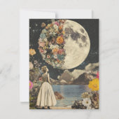 Moonlit Elegance - Frau mit Mond (2) (Vorderseite)