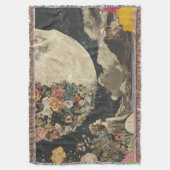 Moonlit Elegance - Frau mit Mond (2) Decke (Vorderseite Vertikal)