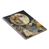Moonlit Elegance - Frau mit Mond (2) Notizblock (Rechte Seite)