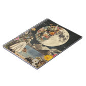 Moonlit Elegance - Frau mit Mond (2) Notizblock (Linke Seite)