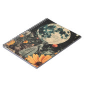 Moonlit Elegance - Frau mit Mond (3) Notizblock (Linke Seite)
