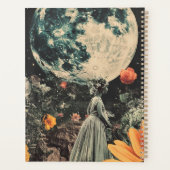 Moonlit Elegance - Frau mit Mond (3) Planer (Rückseite)