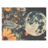Moonlit Elegance - Frau mit Mond (3) Tischdecke (Vorderseite (Horizontal))
