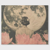 Moonlit Elegance - Zurück auf die Frau mit dem Mon Geschenkpapier (Flach)