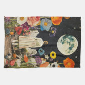 Moonlit Elegance - Zurück auf die Frau mit dem Mon Geschirrtuch (Horizontal)