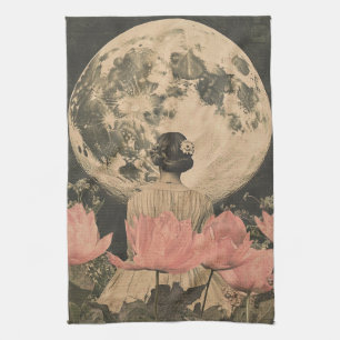 Moonlit Elegance - Zurück auf die Frau mit dem Mon Geschirrtuch