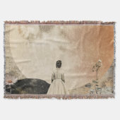 Moonlit Elegance - Zurück zur Frau mit dem Mond 2 Decke (Vorderseite)