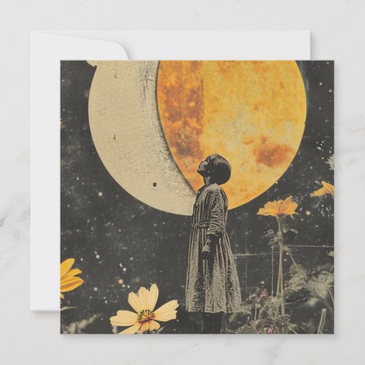 Moonlit Elegante - Frau mit dem Mond (Vorderseite)