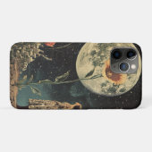 Moonlit Elegante - Frau mit dem Mond Case-Mate iPhone Hülle (Rückseite (Horizontal))