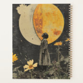 Moonlit Elegante - Frau mit dem Mond Planer (Rückseite)