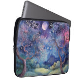 Moonlit Enchanted Forest Nightscape Laptopschutzhülle (Vorne Rechts)