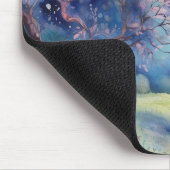 Moonlit Enchanted Forest Nightscape Mousepad (Ecke)