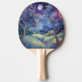 Moonlit Enchanted Forest Nightscape Tischtennis Schläger (Vorderseite)