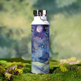 Moonlit Enchanted Forest Nightscape Trinkflasche