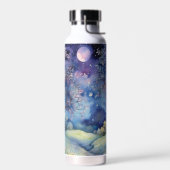 Moonlit Enchanted Forest Nightscape Trinkflasche (Links)