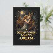 Moonlit Enchantment Dankeskarte (Stehend Vorderseite)