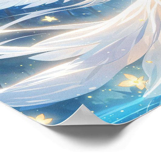 Moonlit Engel von Twilight Poster (Ecke)