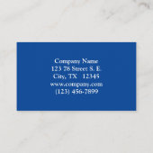 Moonlit Evergreen Snowscape Under The Night Stars Visitenkarte (Rückseite)