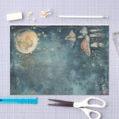 Moonlit Fairy Garden Decoupage Seidenpapier (Handwerk)