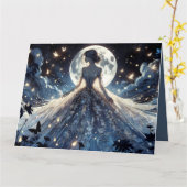 Moonlit Fairy Princess Celestial Gown Karte (Gelbe Blume)