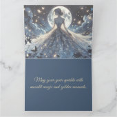 Moonlit Fairy Princess Celestial Gown Karte (Innenseite)