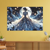 Moonlit Fairy Princess Celestial Gown Leinwanddruck (Insitu (Wohnzimmer))
