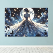 Moonlit Fairy Princess Celestial Gown Leinwanddruck (Insitu (Holzboden))