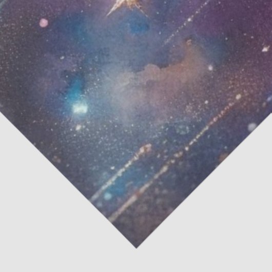 Moonlit Fairytale Mystical White Horse Decoupage Seidenpapier (Ausschnitt)