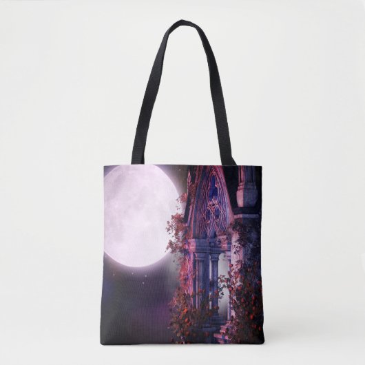 Moonlit Fantasy Garden Totasche Tasche (Vorderseite)