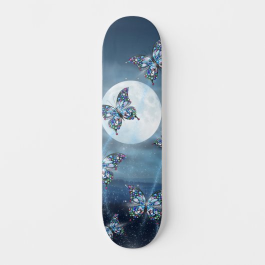 Moonlit Flutter Skateboard (Vorderseite)