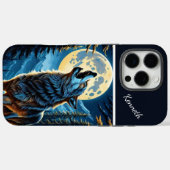 Moonlit Forest and Howling Wolf Case-Mate iPhone Hülle (Rückseite (Horizontal))